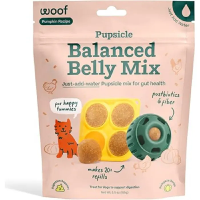 Woof Dog Treat Pupscicle Treat Mix Balanced Belly 5.5-oz