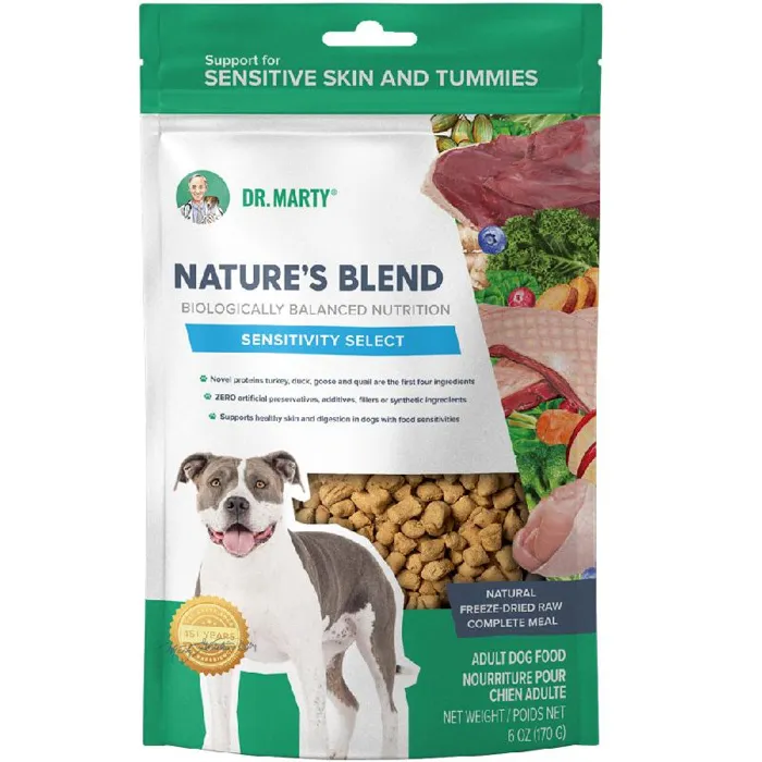 Dr. Marty Nature's Blend Sensitivity Select Freeze-dried Dog Food 6-oz