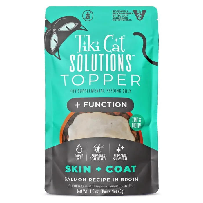 Tiki Cat Solutions Topper Skin & Coat Slmn 1.5-oz