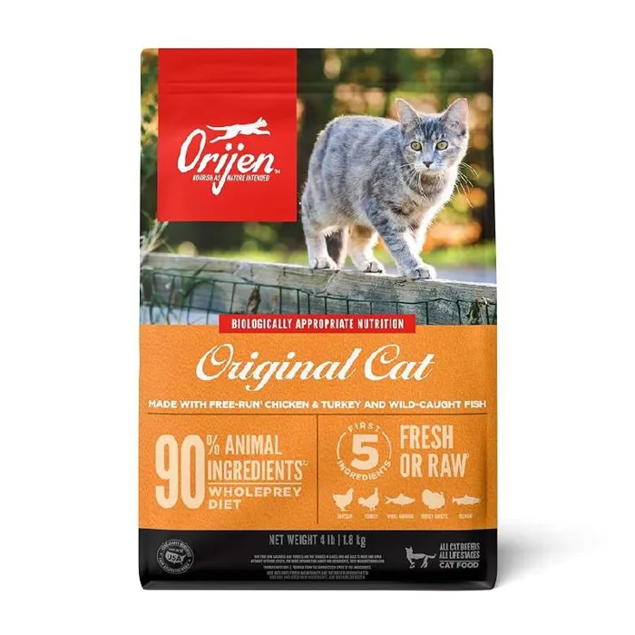 Orijen Dry Cat Food, Cat & Kitten, Biologically Appropriate & Grain Free 4-lb