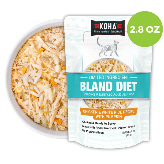 Koha Cat Bland Diet Chicken Rice Pumpkin 2.8-oz
