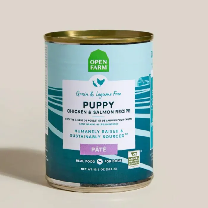 Open Farm Puppy Chicken Salmon Pate Can 12.5-oz
