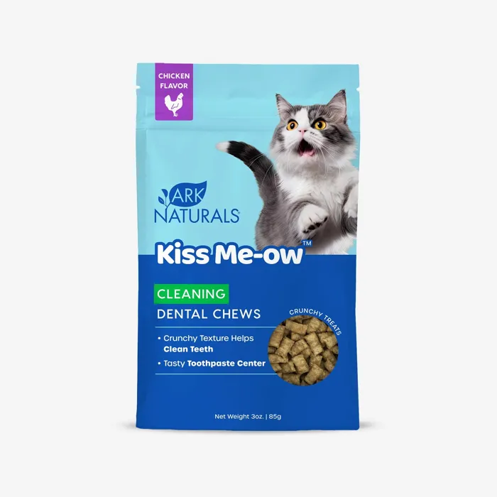 Ark Naturals Cat Kiss Me-ow Dental Chicken 3-oz