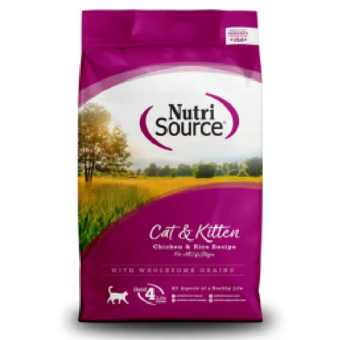 Nutrisource Cat Chicken And Rice With Wholesome Grains 12-lb