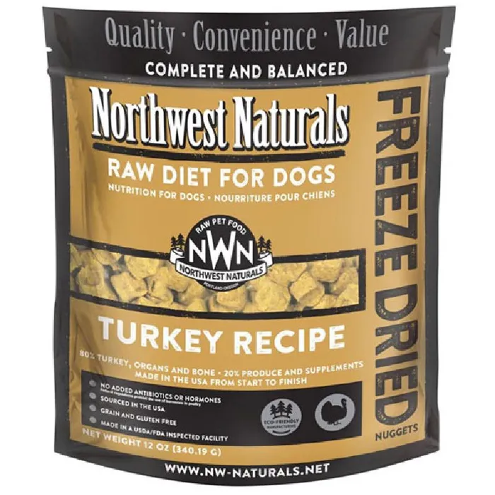 Northwest Naturals Raw Dog Fd Turkey 12-oz