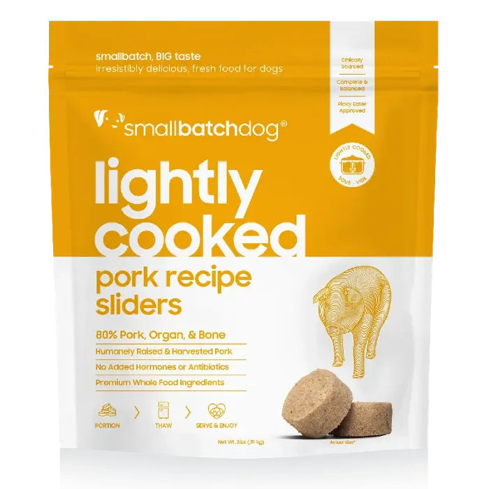 Smallbatch Dog Lightly Cooked Pork 2-lb