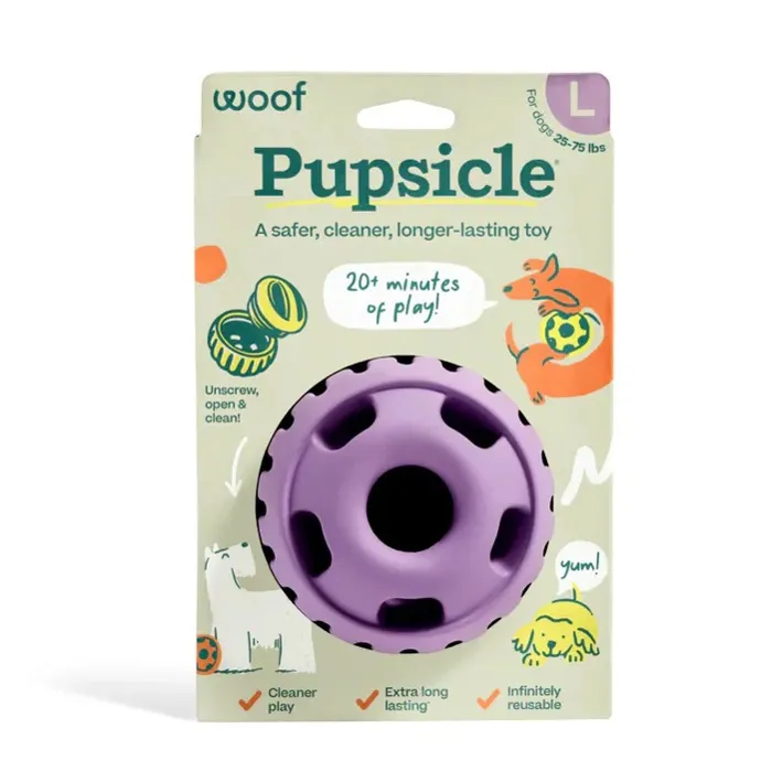 Woof Pupsicle Toy Lavender Large