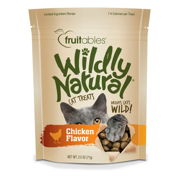 Fruitables Wildly Natural Chicken Cat Treat 2.5-oz