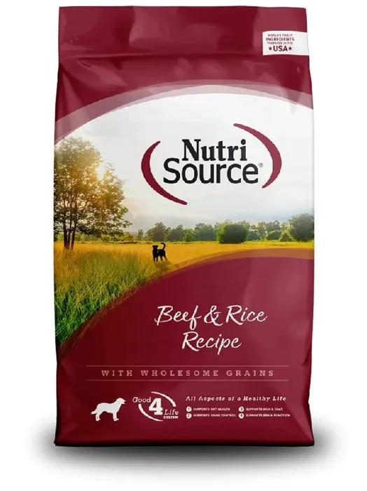Nutrisource Beef And Rice Recipe Dry Dog Food 26-lbs