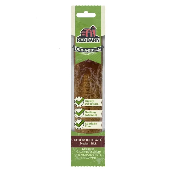 Redbarn Dur-a-bulls Stick Medium Hickory Bbq 40ct