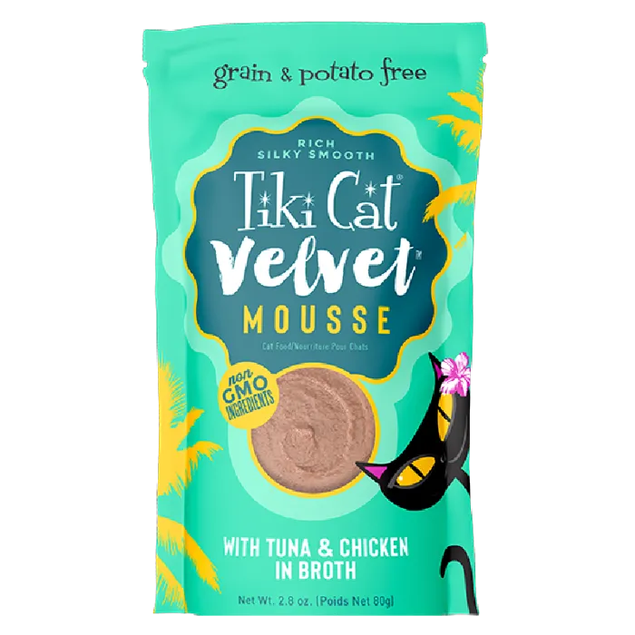 Tiki Cat Velvet Mousse Tuna Chk Pouch 2.8-oz