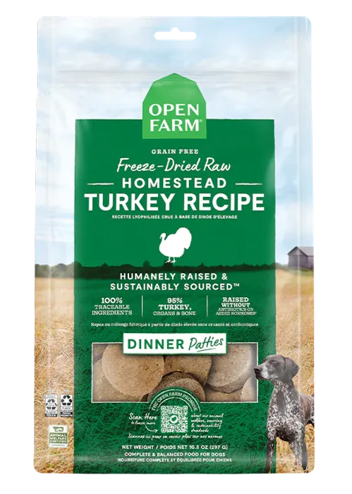 Freeze Dried Raw Morsels Patties Turkey - 10.5oz