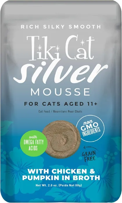 Tiki Cat Pouch Mousse Senior Chicken Pumpkin 2.8-oz