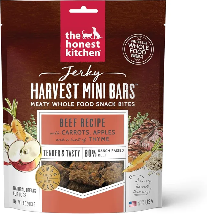 Honest Kitchen Mini Bars Beef/carrot/apple 4-oz