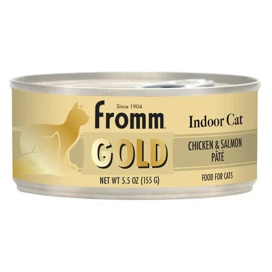 Fromm Cat Can Gold Pate Adult Ckn/slmn Hairball Control 3-oz