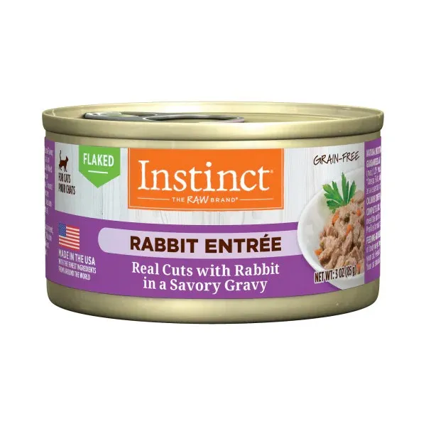 Instinct Cat Flaked Rabbit 3-oz