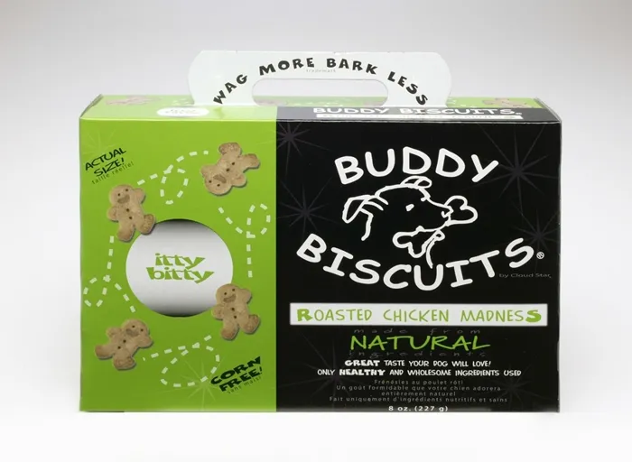 Buddy Biscuits Oven Baked Teeny Treats Roasted Chicken Dog Treats 8-oz