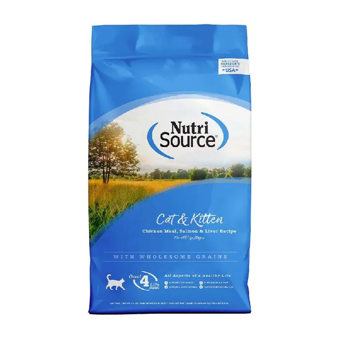 Nutrisource Chicken & Salmon Cat Food 6.6-lb