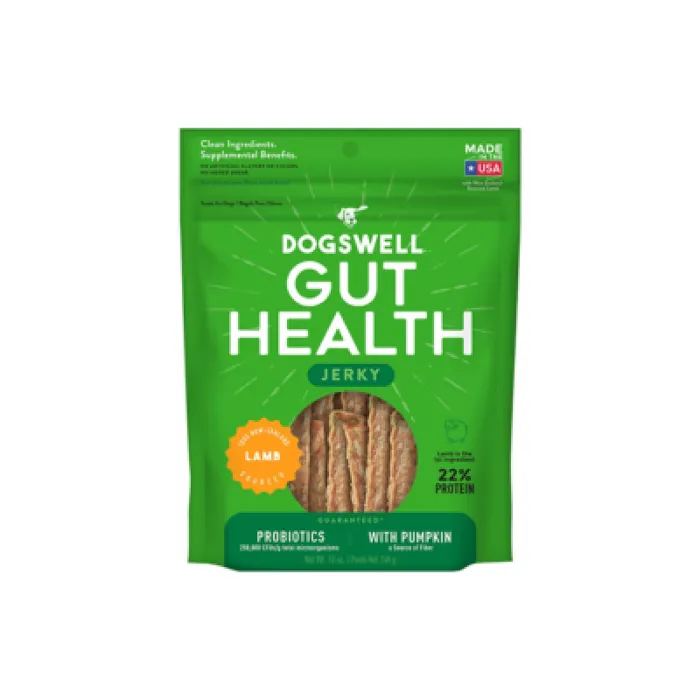 Dogswell Gf Gut Health Jerky Lamb Dog Treats 10-oz