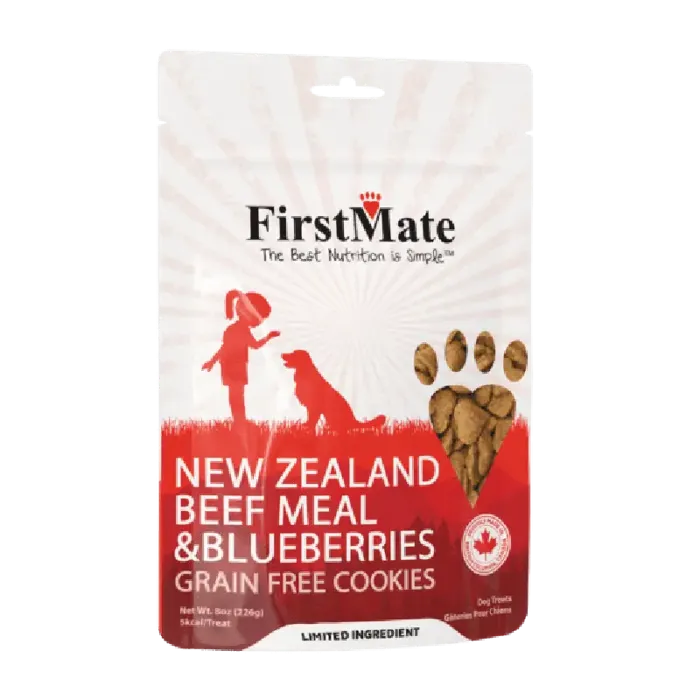 Firstmate Dog Treat Beef/blueberry 8-oz