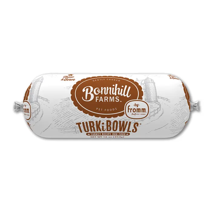 Fromm Bonnihill Farms Turkibowls Frozen Dog Food Chub 16-oz
