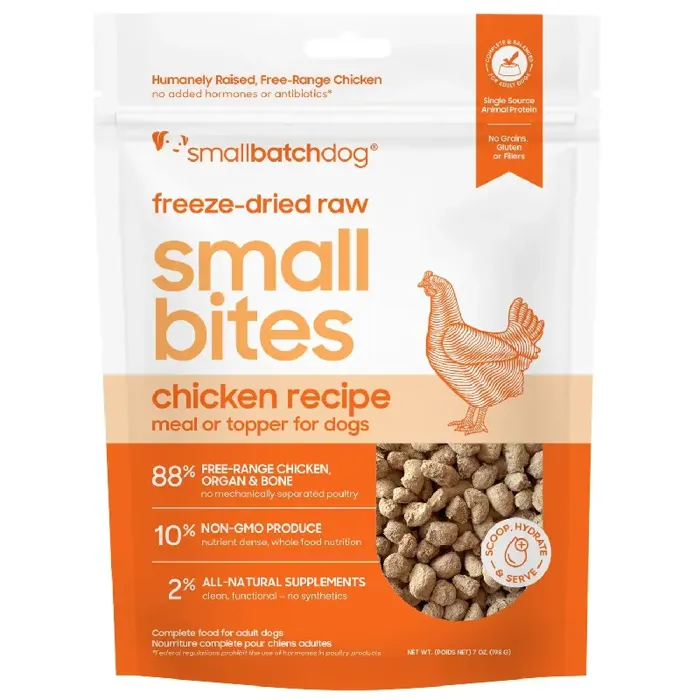 Small Batch Fd Dog Small Bites Chicken 7 Oz