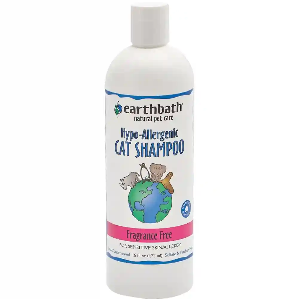 Hypo Allergenic Cat Shampoo Fragrance Free - 16-oz
