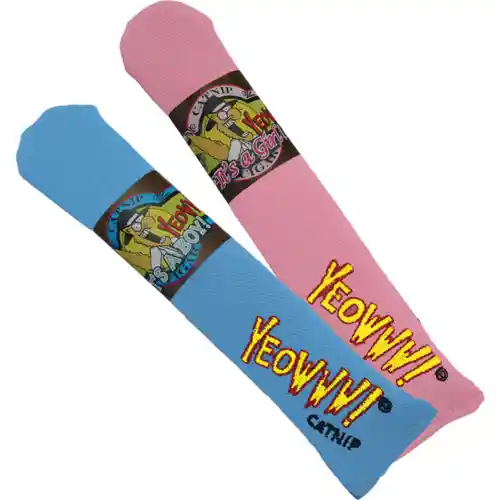 Yeowww! Cat It's a Boy Blue Catnip Cigar Toy