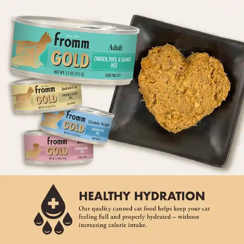 Fromm Gold Cat Can Pate Adult Chkn Duck Slmn 12/3