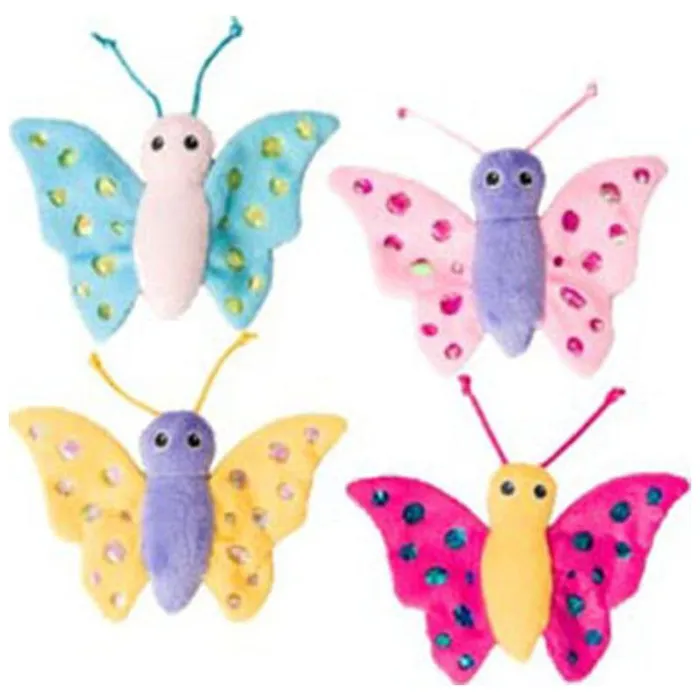 Shimmer Glimmer Butterfly W/catnip Cat Toy 5.5"