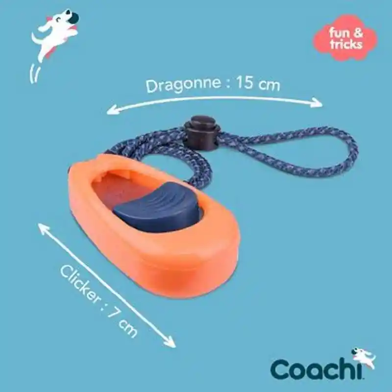 Coa Coachi Multi-clicker Coral Navy Button
