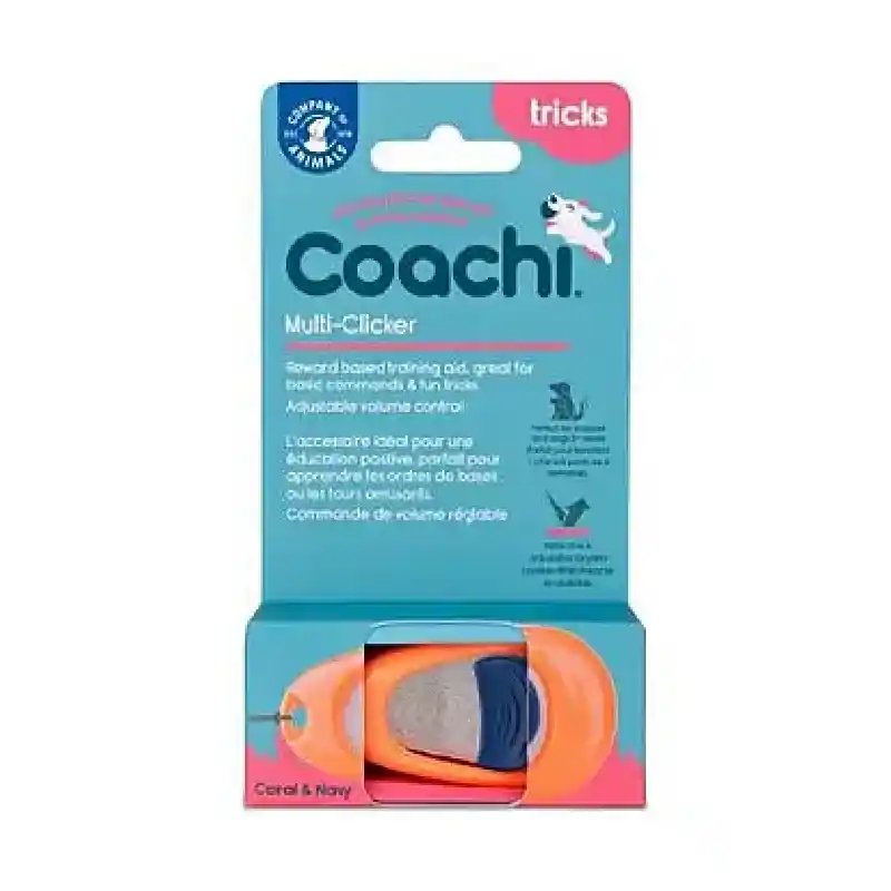 Coa Coachi Multi-clicker Coral Navy Button