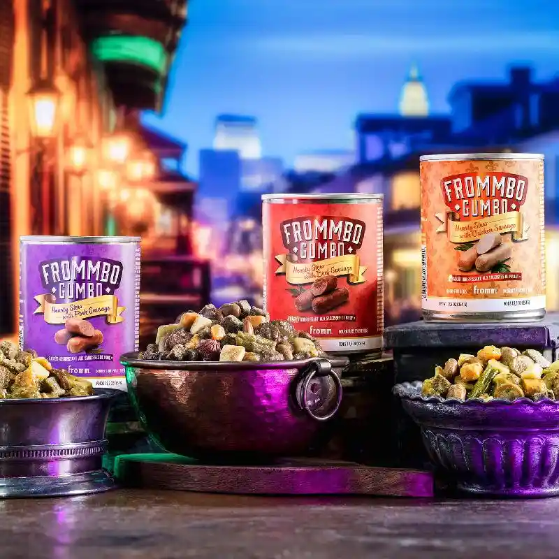 Fromm Dog Can Frommbo Gumbo Stew Pork Sausage 12.5