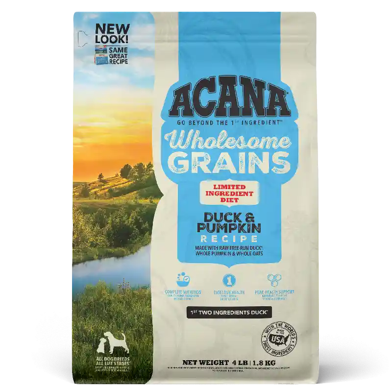 Acana Wholesome Grains Duck/pumpkin 22.5-lb