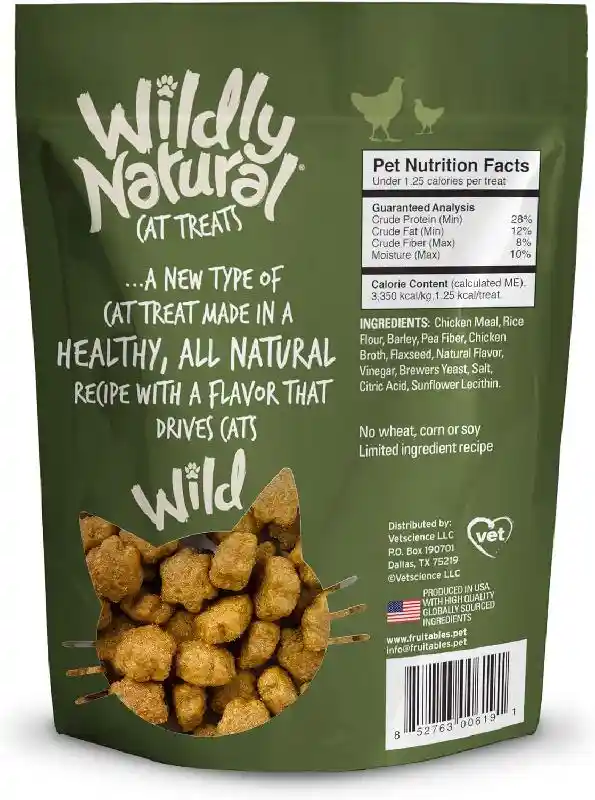Fruitables Wildly Natural Cat Chkn Treats 2.5-oz