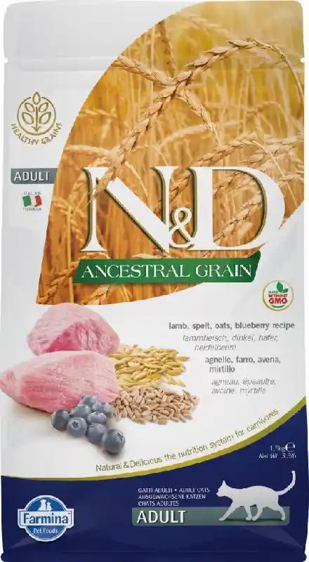 Farmina 3.3 Lb Adult Cat Dry Lamb Low Grain Ea