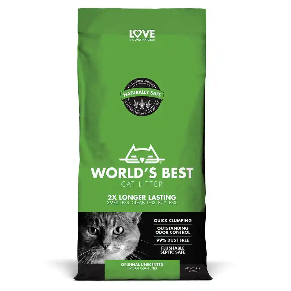 World's Best Clumping Formula Cat Litter 28-lb