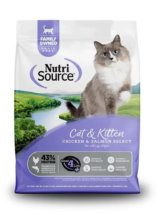 Tf Nutrisource Cat Gf Select Chicken & Salmon 4#