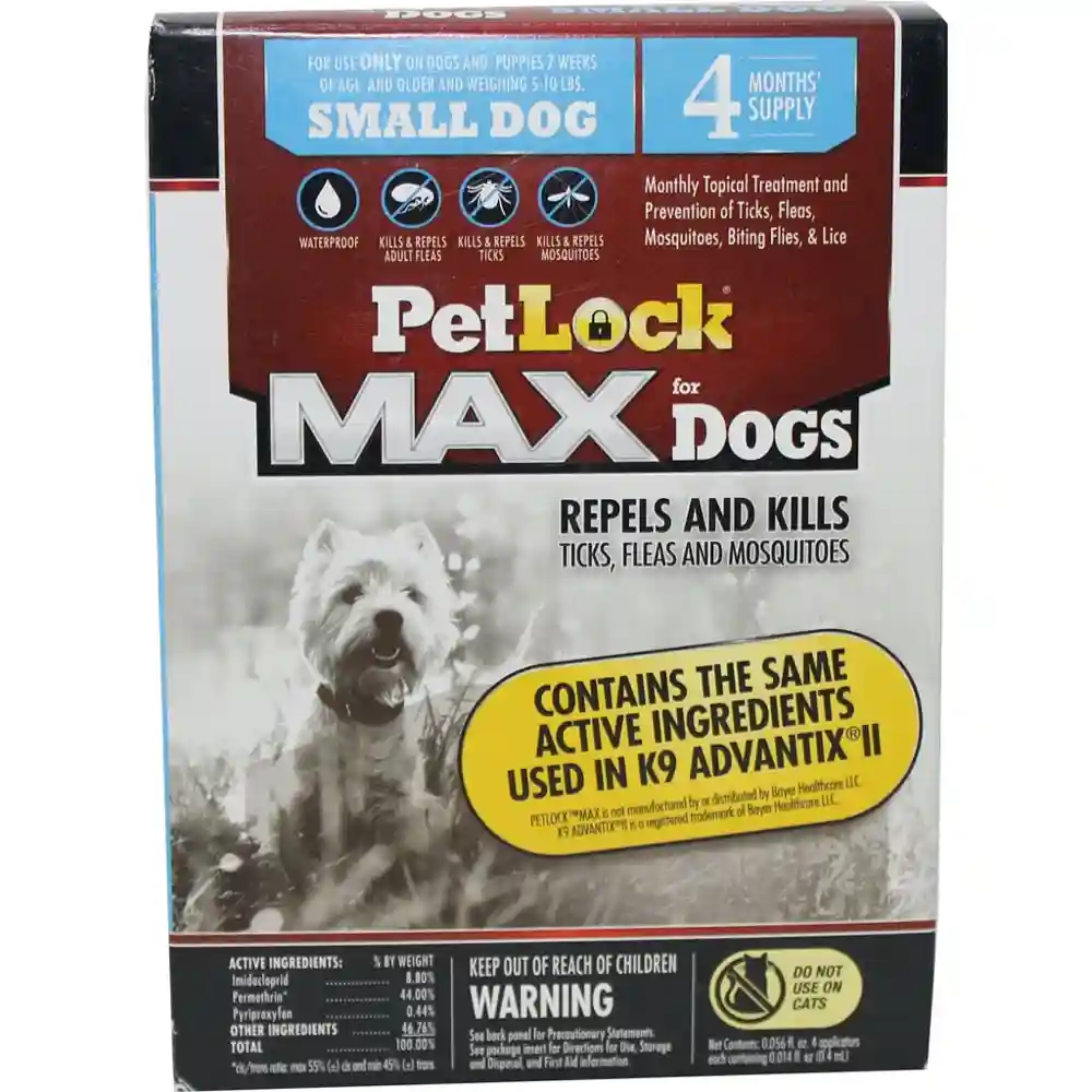 Petlock Max Sm Dog 4ct