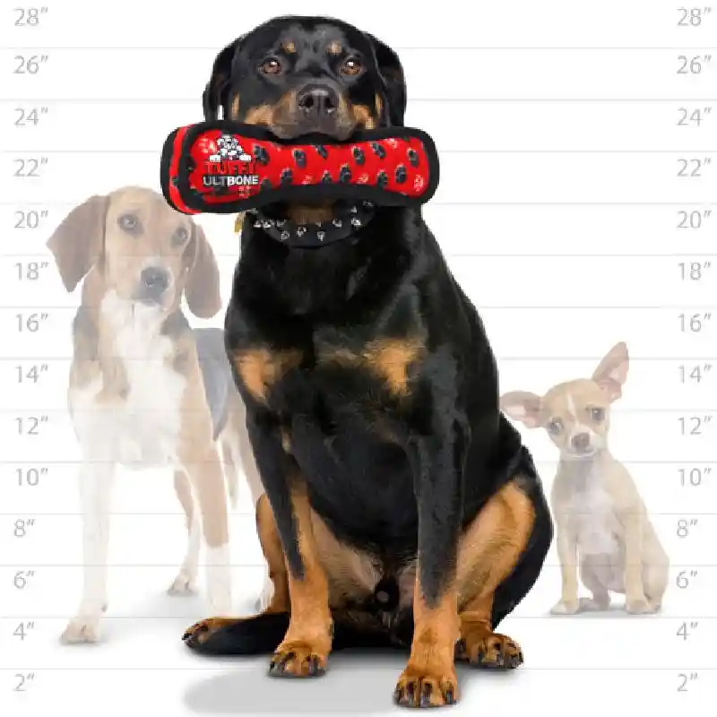 Ultimate Bone Red Paws Pet Toy Large