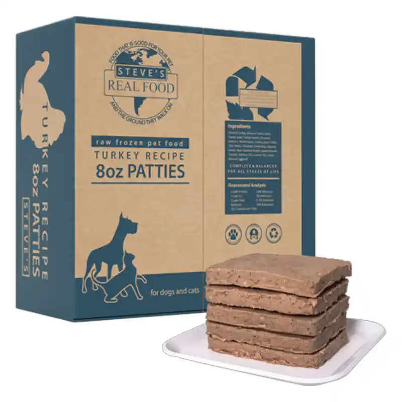 Steve's Real Food Frozen Turkey Patties 13.5 Lbs