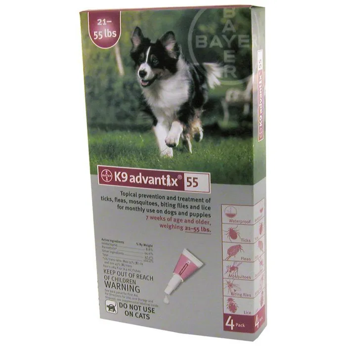 K9 Advantix Ii Dog Large 21-55 Lbs. 4 Pack