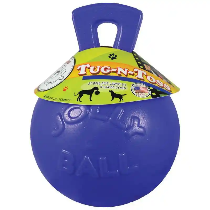 Jolly Pets Toy Tug N Toss Blue 6"