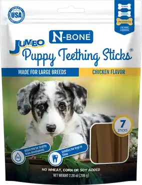 Puppy Teething Sticks - Chicken Flavor Jumbo