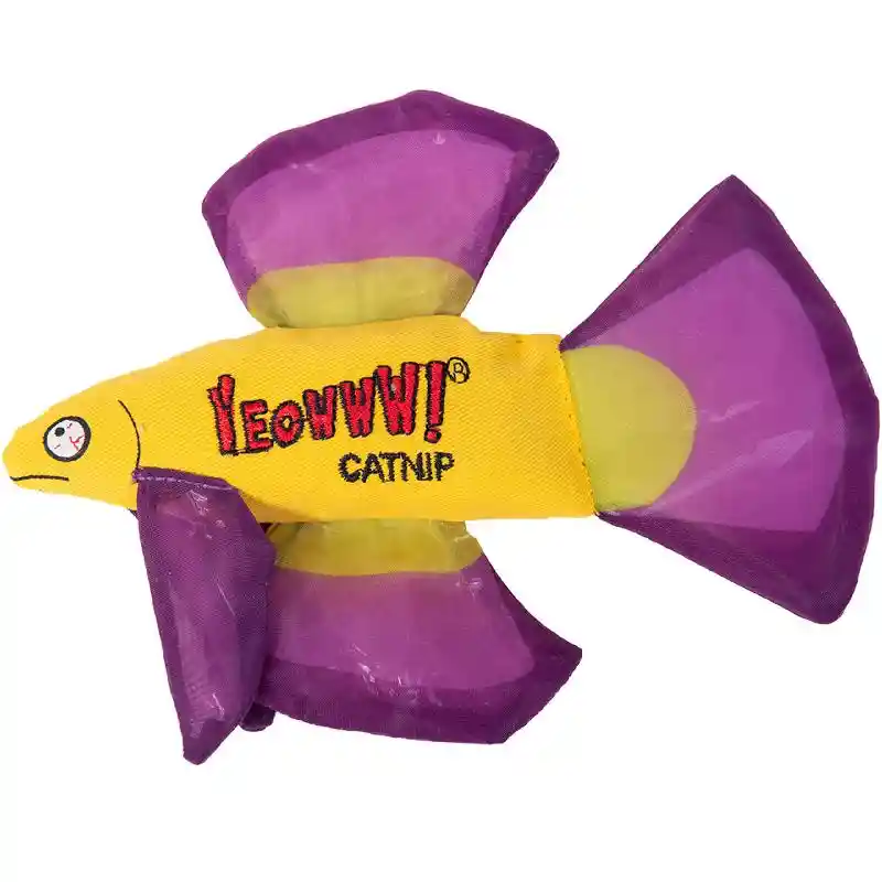 Yeowww Catnip Mo Betta Fish Purple