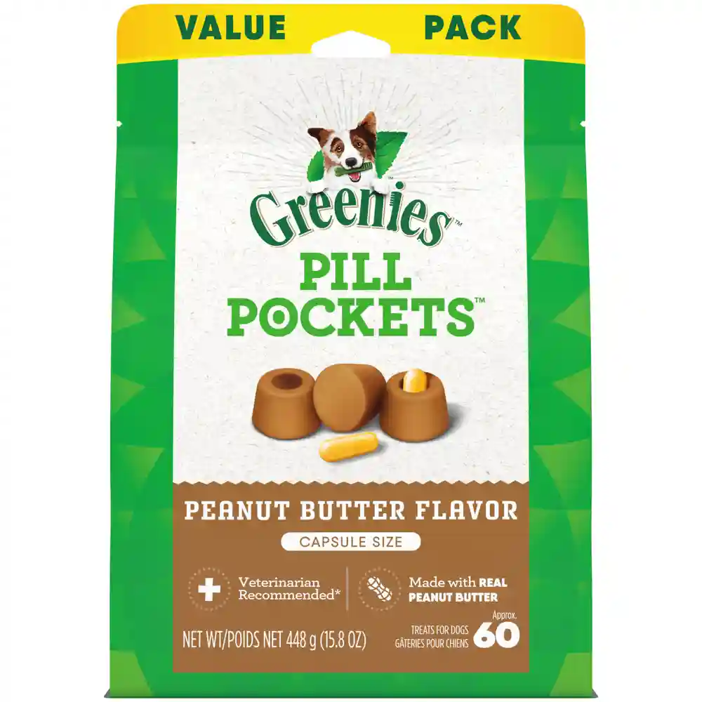 Pill Pockets Capsule Size Dog Treats Pb - 15.8-oz