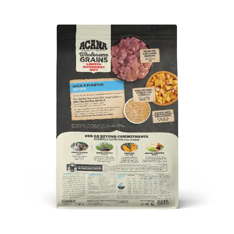 Acana Wholesome Grains Duck/pumpkin 4-lb
