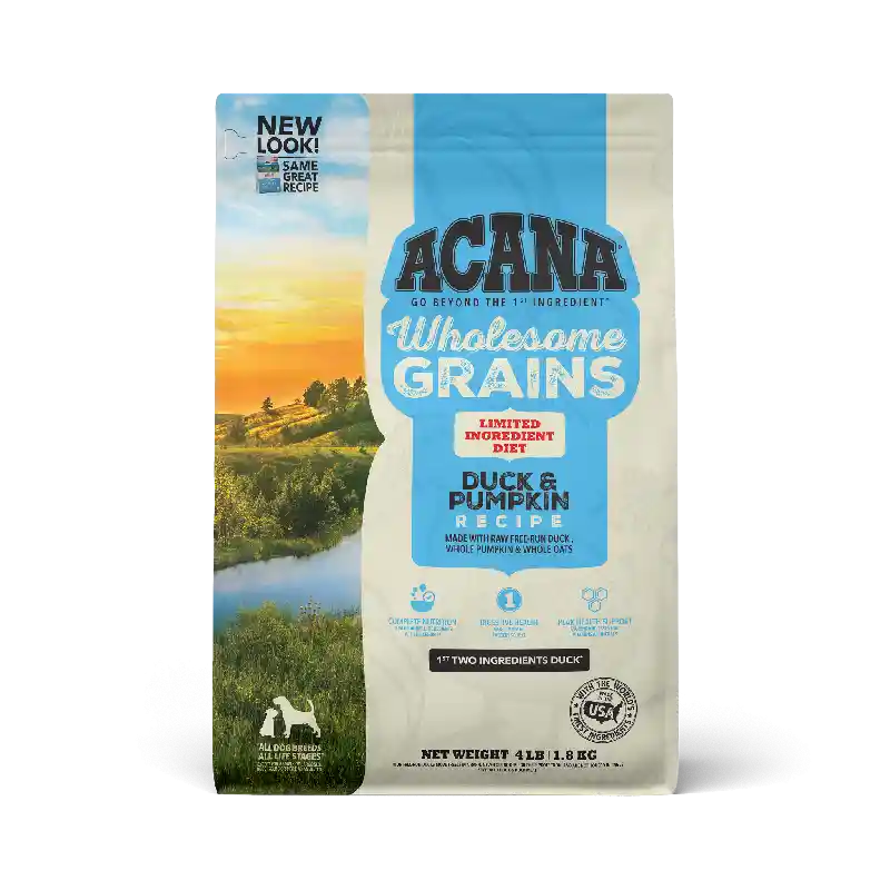 Acana Wholesome Grains Duck/pumpkin 4-lb