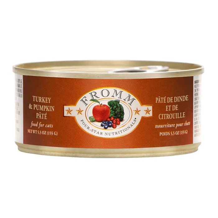 Fromm Four-star Can Cat Turkey & Pumpkin 5.5 Oz