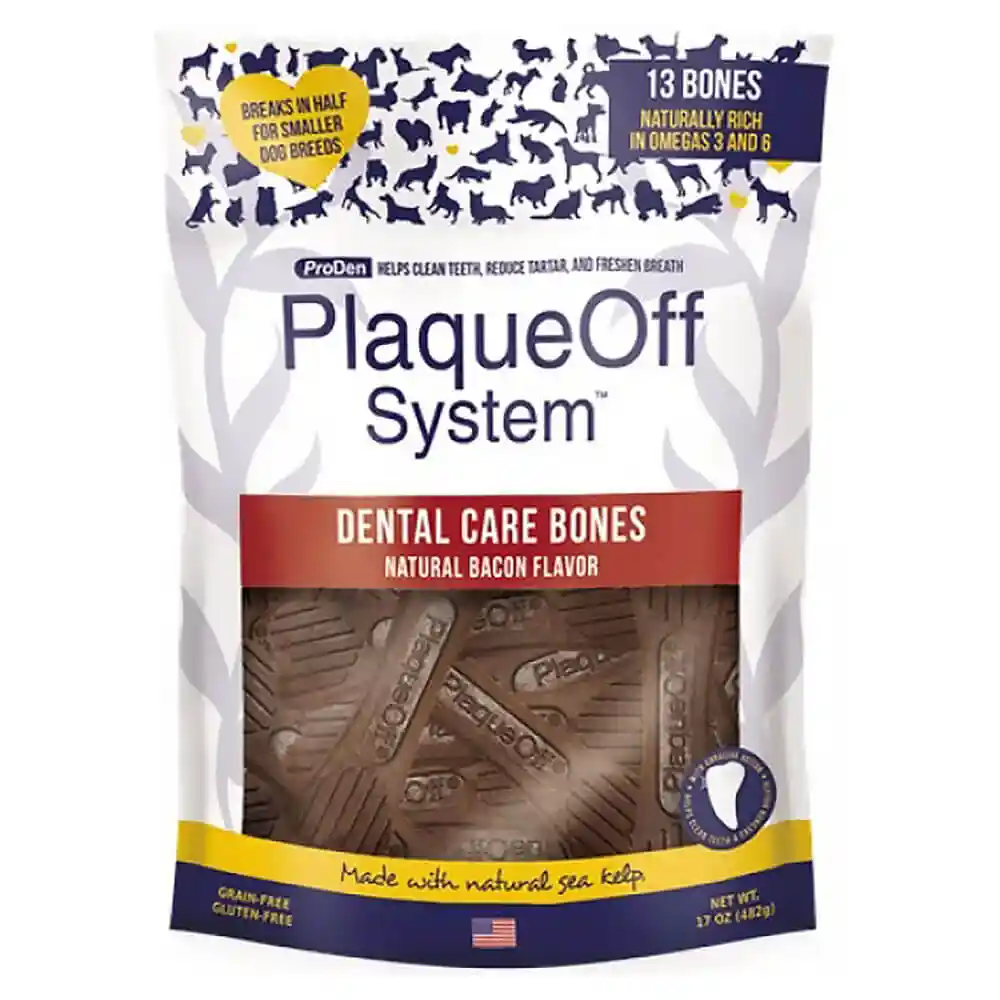 Plaqueoff Dental Bone Bacon Bacon 17-oz